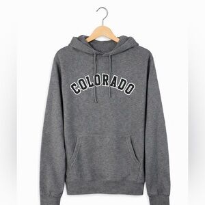 Champion Logo Hoodie Dark Gray Large Pullover